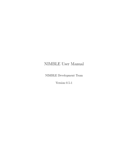 NIMBLE User Manual