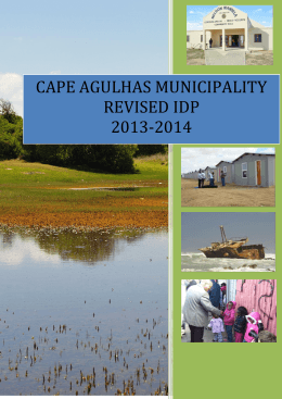CAPE AGULHAS MUNICIPALITY 3RD GENERATION IDP 2012-2016