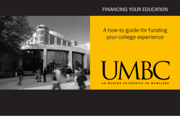 Financing Your Education - Financial Aid and Scholarships