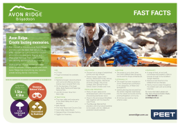 fast facts - Avon Ridge Brigadoon