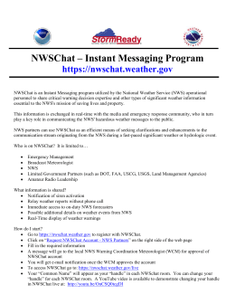 NWSChat – Instant Messaging Program