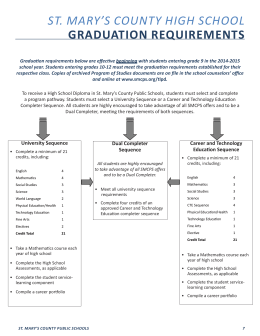 Graduation Requirements Document
