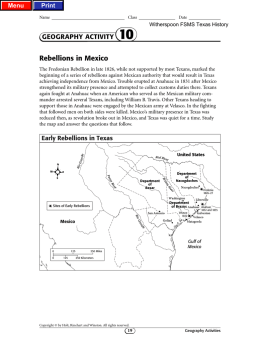 Rebellions in Mexico