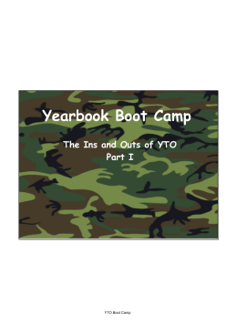 Yearbook Boot Camp