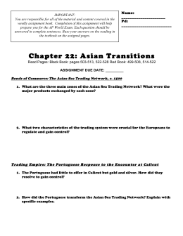 Chapter 22: Asian Transitions