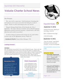 Volusia Charter School News