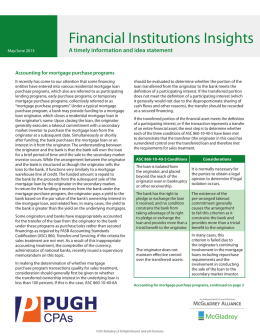 Financial Institutions Insights