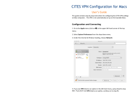 CITES VPN Configuration for Macs