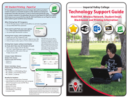 Technology Support Guide - Imperial Valley College