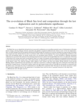 The co-evolution of Black Sea level and composition