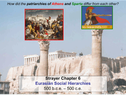 How did the patriarchies of Athens and Sparta differ from each other?