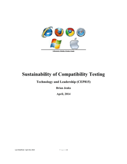 Sustainability of Compatibility Testing