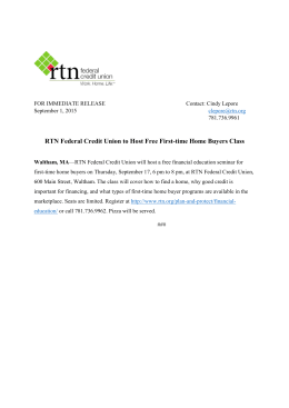 RTN Federal Credit Union to Host Free First