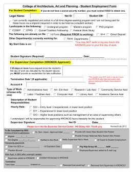Student Employment Form