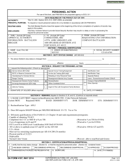 DA Form 4187 - ArmyReenlistment.com