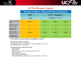 UC Flex Browser Support