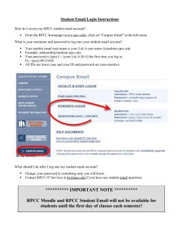 How to Log into RPCC Student Email