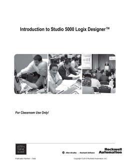 Introduction to Studio 5000 Logix Designer™