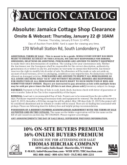 Absolute: Jamaica Cottage Shop Clearance