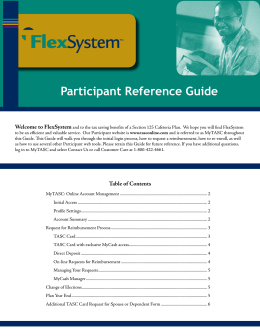FlexSystem Participant Reference Guide
