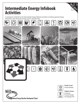 Intermediate Energy Infobook Activities