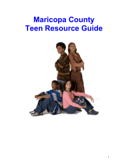 Maricopa County Teen Resource Guide