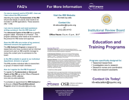 Education and Training Programs