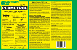 permetrol - Southern Agricultural Insecticides, Inc.
