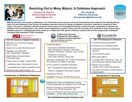 Poster - Databases For Many Majors