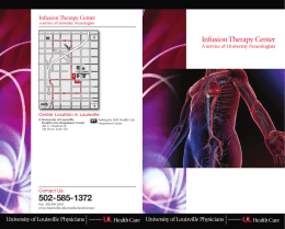 Infusion Therapy Center - University of Louisville Public