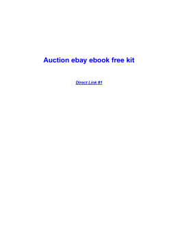 Auction ebay ebook free kit