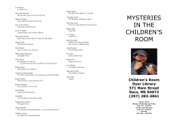 mysteries in the children`s room