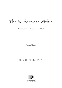 The Wilderness Within: Reflections on Leisure and Life