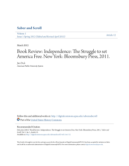 Independence: The Struggle to set America Free. New York