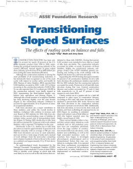 Transitioning Sloped Surfaces