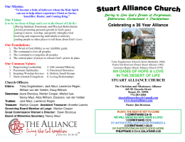 Previous Bulletin - Stuart Alliance Church