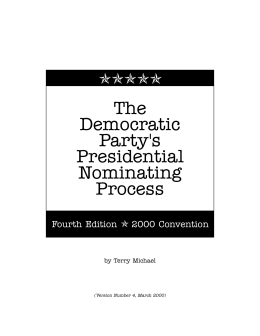 The Democratic Party`s Presidential Nominating Process