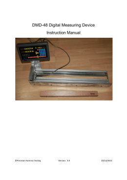 DMD-48 manual - Precision Forensic Testing