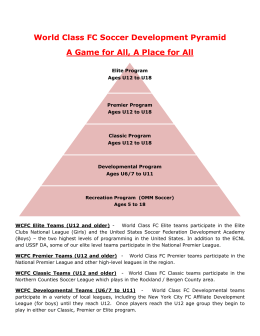 World Class FC Soccer Development Pyramid A Game for All, A