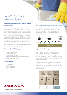 Sorez™ HS 205 soil release polymer