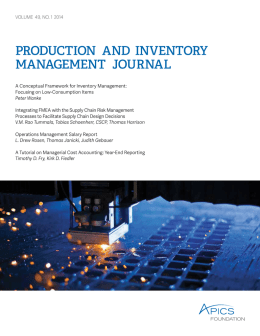 production and inventory management journal