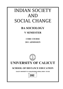 indian society and social change