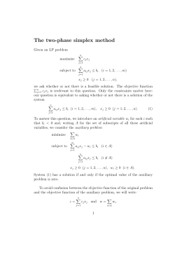 The two-phase simplex method