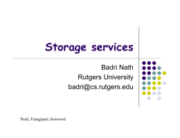 Storage services - Rutgers University