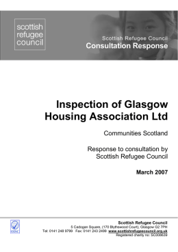 Inspection of Glasgow Housing Association Ltd