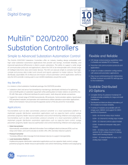 Multilin™ D20/D200 Substation Controllers