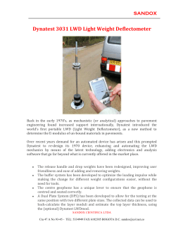 Dynatest 3031 LWD Light Weight Deflectometer