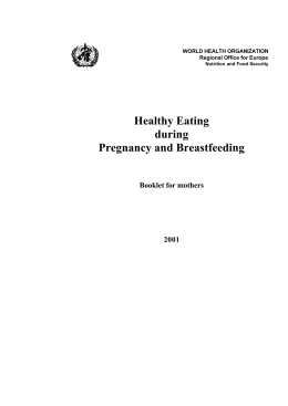 Healthy eating during pregnancy and breastfeeding