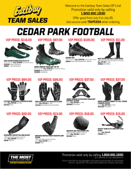 Flyer - Cedar Park Football