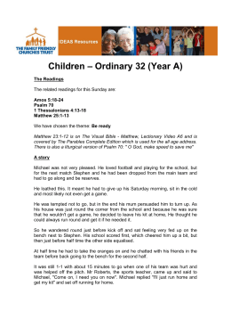 Children – Ordinary 32 (Year A)